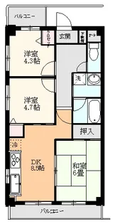 プライム川越南台【2階】の間取り