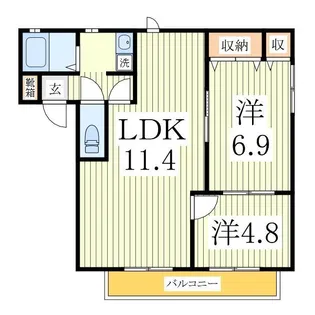 エスポアールM【1階】の間取り