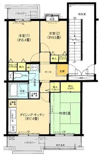 レジエ戸塚深谷 2号棟【2階】の間取り