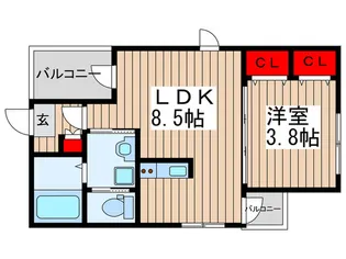 stage南行徳【2階】の間取り