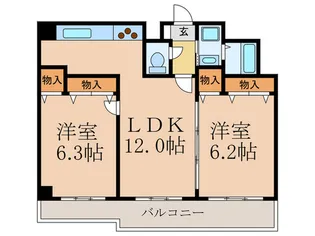 コリ-ヌ江坂【7階】の間取り