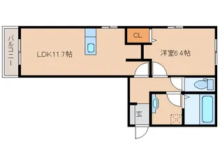 コーポブリックスの間取り