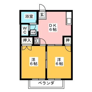 NEW CITY ビスティア【1階】の間取り