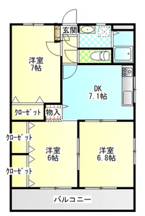 ユーミー光【1階】の間取り