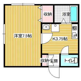 コーポA&B【1階】の間取り