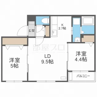 サンステージ宮の沢ST【4階】の間取り