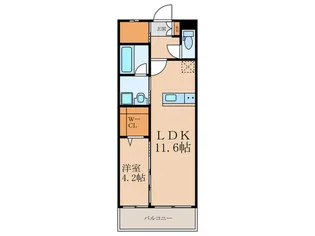 ERIOS COURT KN【4階】の間取り