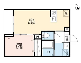 ROBOT HOME 上溝【1階】の間取り