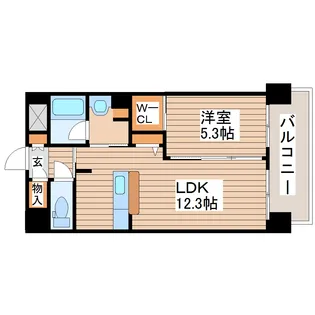 シャーメゾンステージ 広瀬通【9階】の間取り