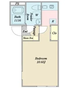 ファーストステージ蔵前【1階】の間取り