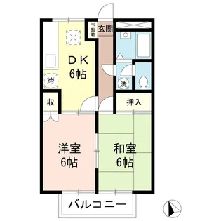 アーバニティTWO【2階】の間取り