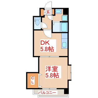 ラフィネT.M.I【4階】の間取り