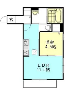 Calm Hills 5番館【1階】の間取り