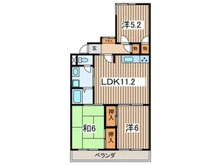 栢山ア-バンライフの間取り