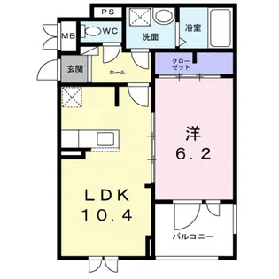 ベーネ・ウノ【3階】の間取り