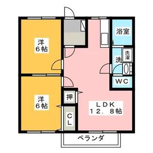 ニューシティカズミ【1階】の間取り
