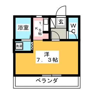 ピュアルーセント【1階】の間取り
