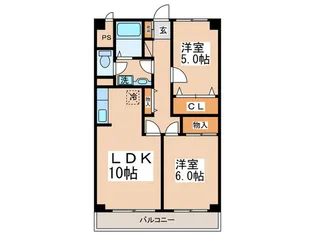 パストラル麻溝台【4階】の間取り