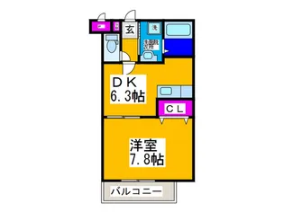 メゾンドオーブ【1階】の間取り