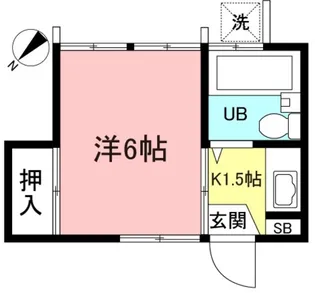 コーポ富紀【1階】の間取り