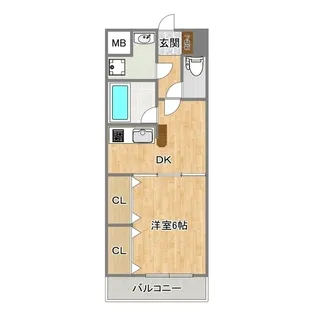 サンヴィレッジ【1階】の間取り