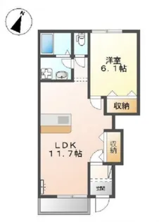 ファインハイムSATO I【1階】の間取り