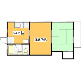 御成メゾンB【2階】の間取り