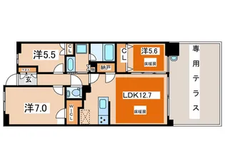 プラウドシティ加賀学園通り【1階】の間取り