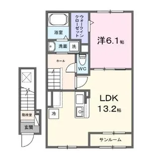 エトワール ブランシュ【2階】の間取り