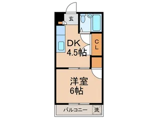 アメニティ千川【1階】の間取り