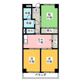 アーバンハイツ【3階】の間取り