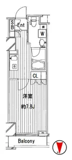 FEELA渋谷【8階】の間取り