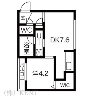 Cherisis南6条【2階】の間取り
