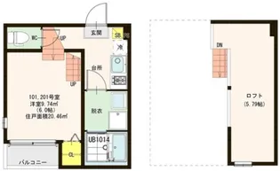 メルヴェイユ東照宮【1階】の間取り
