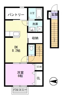 エスペランサ八幡【2階】の間取り