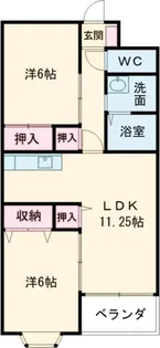 マンションピープル【2階】の間取り