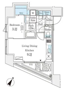 ミュプレ表参道【11階】の間取り