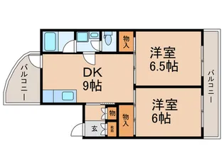 メゾンド中弥II【3階】の間取り