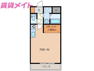 ウッドベルスクエアA棟【1階】の間取り