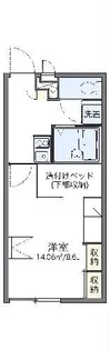 レオパレスサンベルメーユ【1階】の間取り