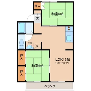 セジュール加納 A棟【2階】の間取り