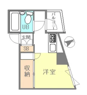 GSハイム第5鶯谷【4階】の間取り