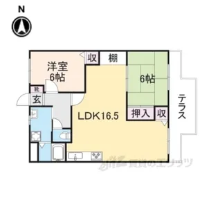 ダルバールやまと【1階】の間取り