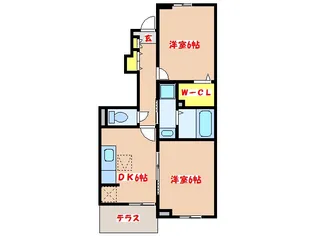 メゾンド・橋【1階】の間取り