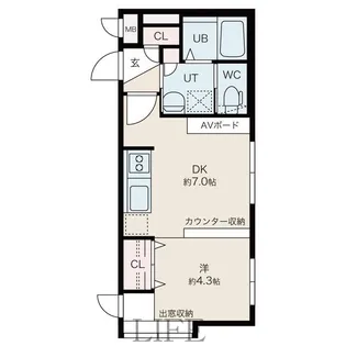 ムーンボー【3階】の間取り