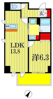 千葉ポートイースト【9階】の間取り