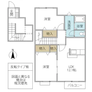 サン・ヒルズ永国 C【2階】の間取り
