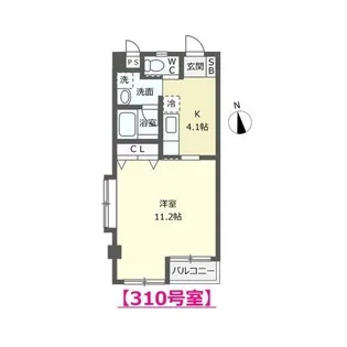 ミントB【3階】の間取り