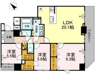 ZOOM日本橋馬喰町【13階】の間取り