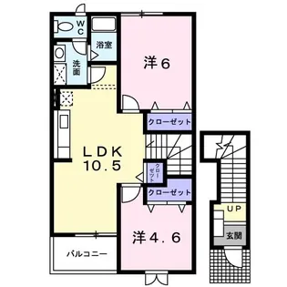 サンパティーク【2階】の間取り
